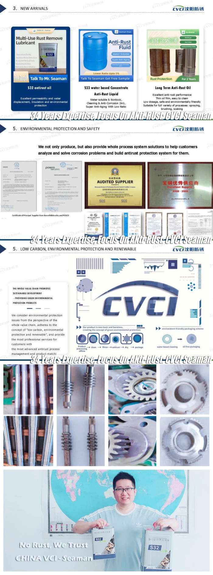 Anti Rust Vci Paper for Wrapping Metal Product