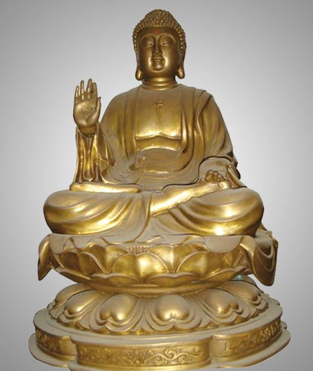 Bronze Religious Craft Metal Buddha Sculpture