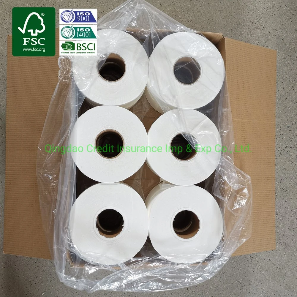 2ply Large Toilet Roll Paper Embossed No Fluorescent Jumbo Bath Tissue Jumbo Roll Toilet Paper