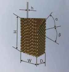 Factory Manufacturer Poultry / Greenhouse / Industrial Color Paper Evaporative Honeycomb Cooling Pad