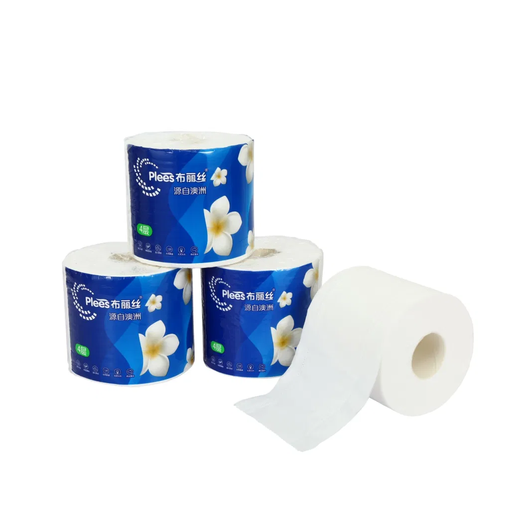 Non Fluorescent Tissue Roll Virgin Pulp Toilet Paper Roll Bathroom Paper