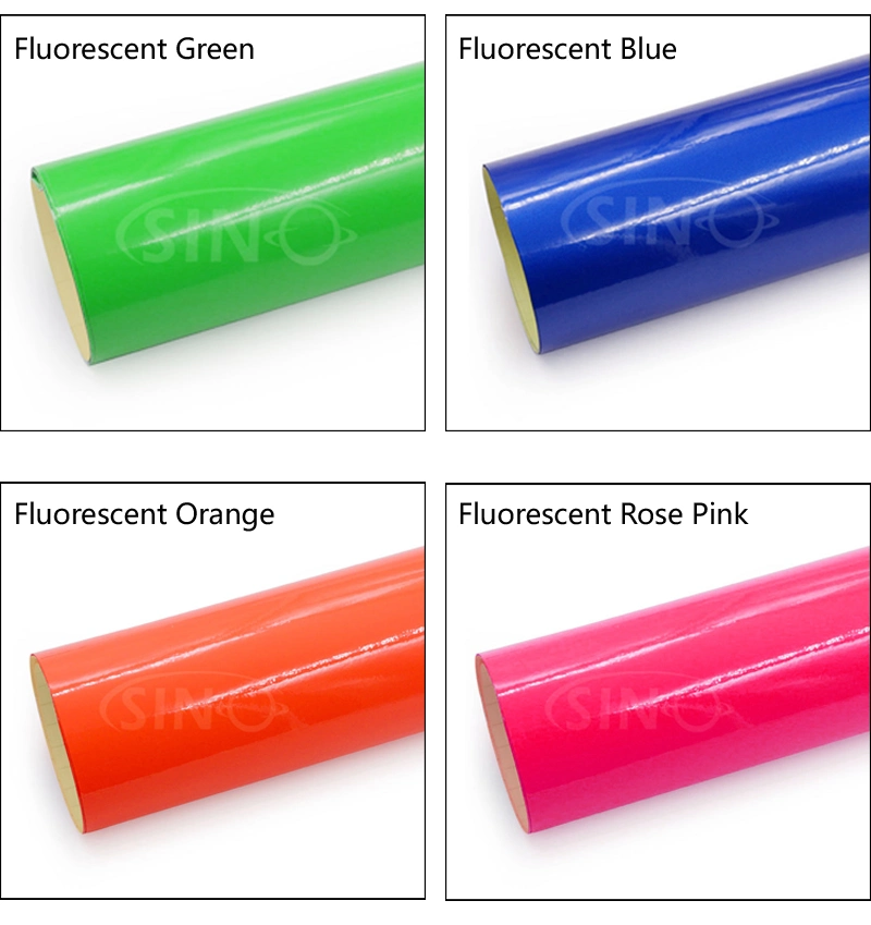 SINOVINYL Wholesale Self Adhesive Fluorescent Color Cutting Vinyl Paper