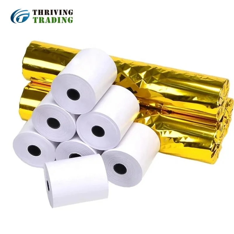 Thermal Paper in Small Rolls Used as Receipts in Banks, Shops Restaurant, Transportation