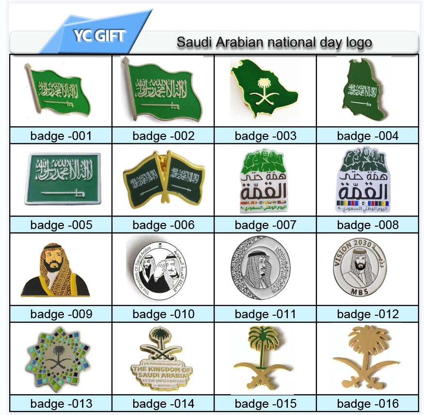 2024 New Product VIP UAE 52 National Day Metal Lapel Pins Badges Zinc Alloy Car Badge Audi Asny 52 UAE Scarf Embroidered Gifts Mobile Phone Sticker