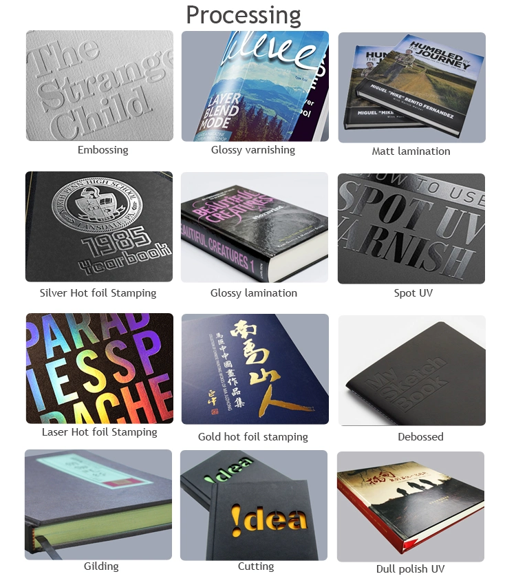 Customized Cost Effective Pure Nature Paper Poem Printing Book B&W Color Soft Cover Book with Hot Foil Stamping