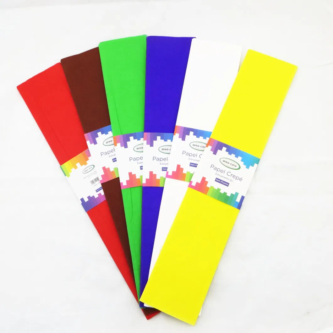 China High Quality Color Crepe Paper 20% Stretch