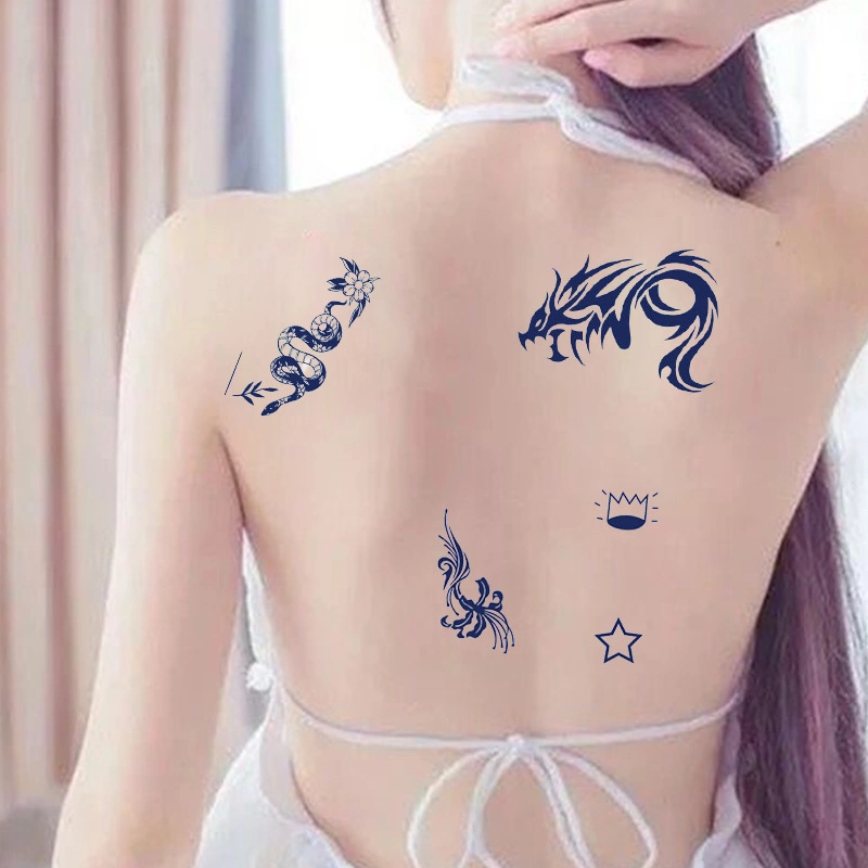 Waterproof Easy to Use Long Lasting Semi-Permanent Temporary Tattoo Stickers or Women and Men