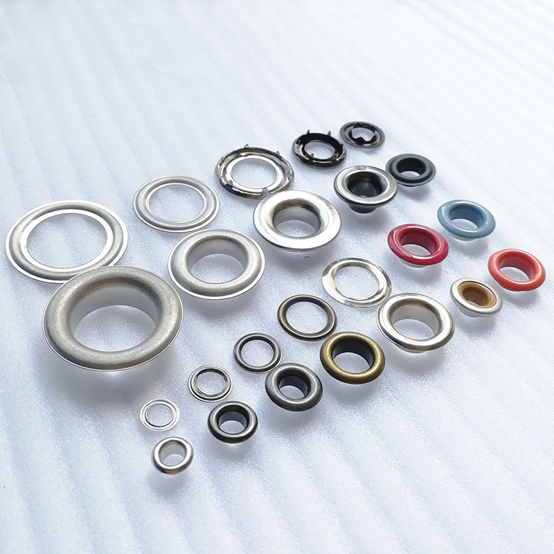 Mixed Colors 15mm Round Shape Metal Brass Eyelets Grommets with Washer for Scrapbooking Belt Clothes Shoes Bag Accessories