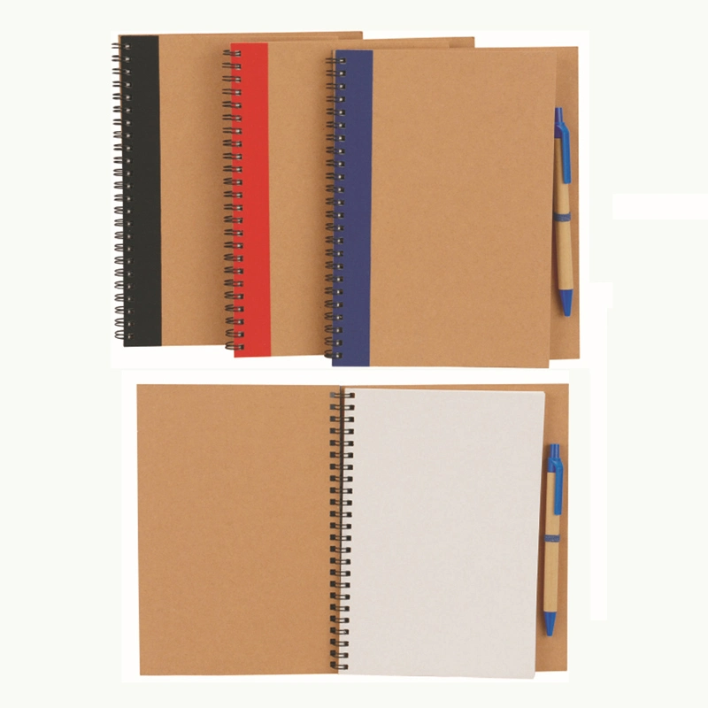 Recycled Paper A5 Note Book with Pen for Promotion (SNB106)