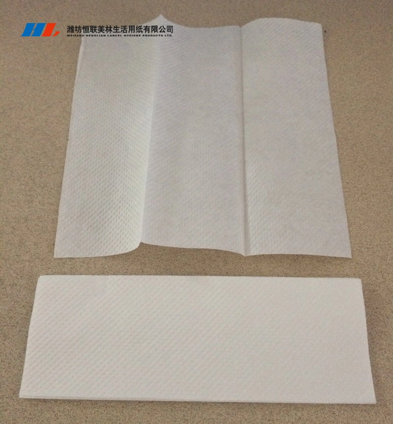 100% Pulp V Fold 2-Ply Laminated Hand Towel Paper