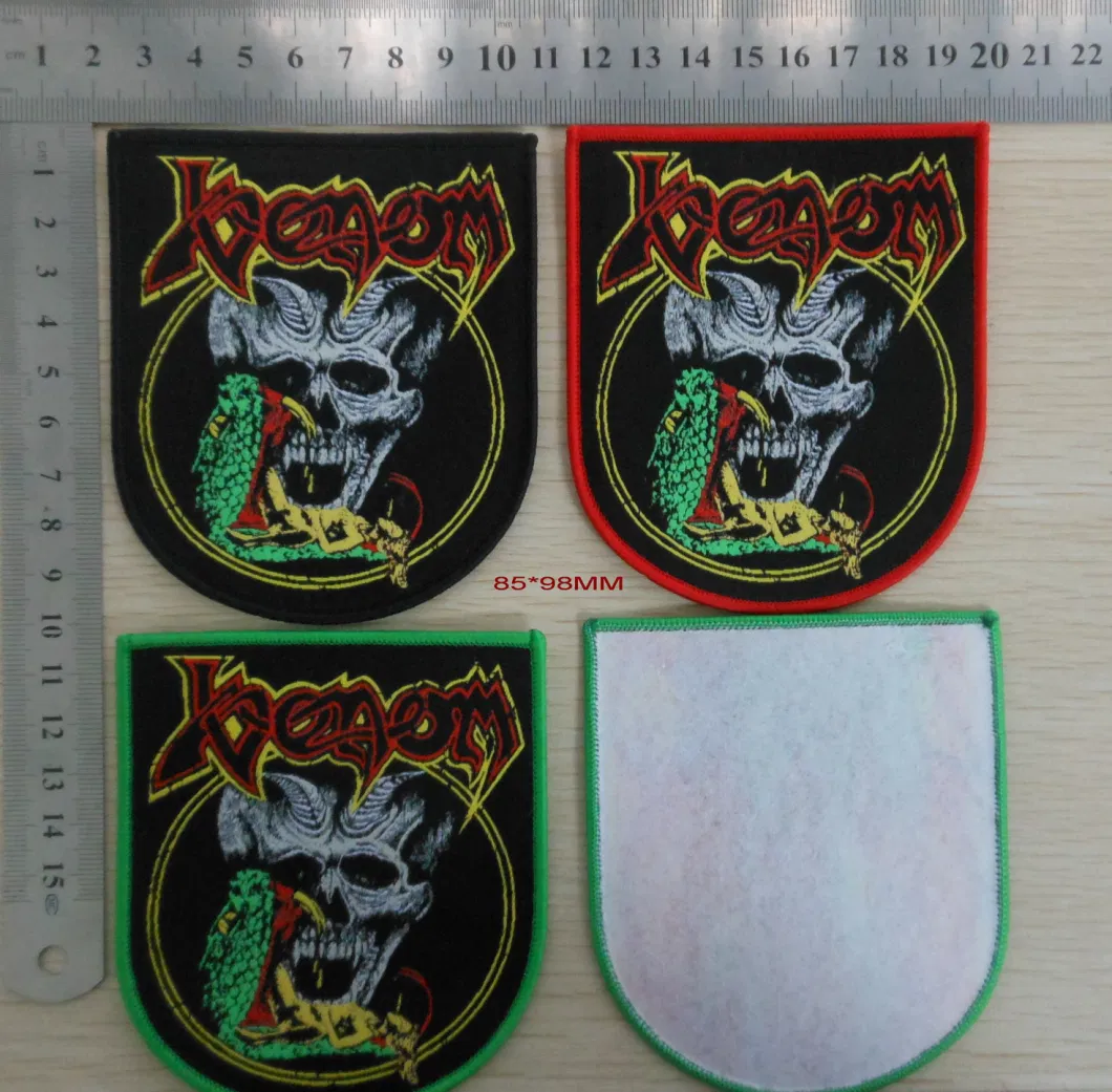 Custom Woven Badge with Paper Backing