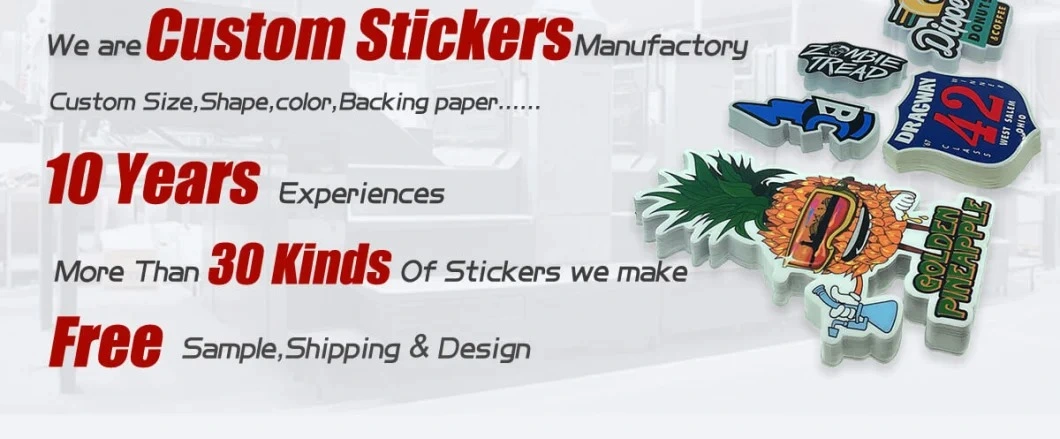 Custom Stickers Scrapbook Pack Other Paper A4 Custom Vinyl Plastic Decal Anime Stickers