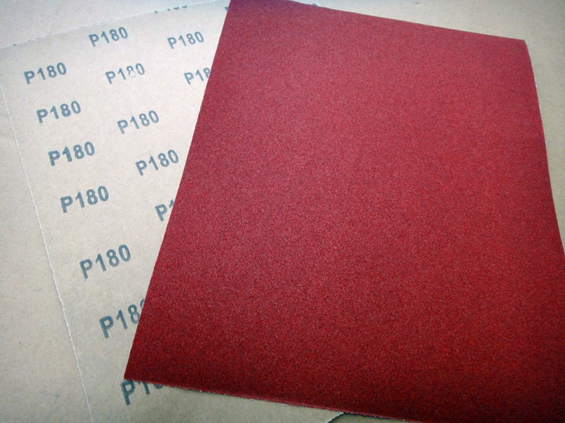 Abrasive Paper Red Color Aluminum Oxide C-Weight Craft Paper Wall Polishing