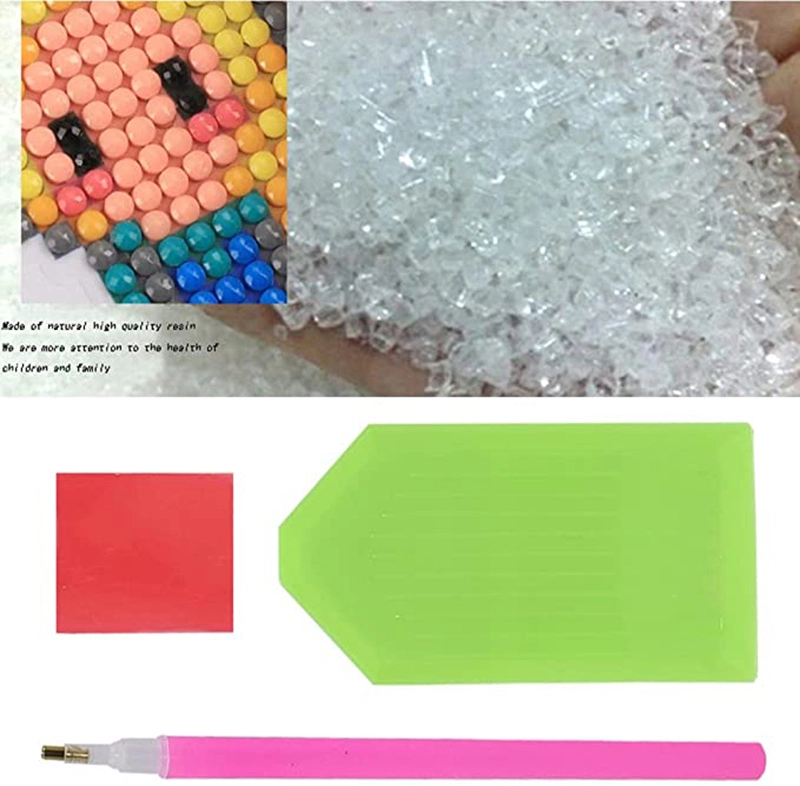 24 PCS 5D DIY Diamond Painting Stickers Kits for Kids, Cute Animals Handmade Digital Paint Rhinestone Mosaic Sticker Making for Children Art