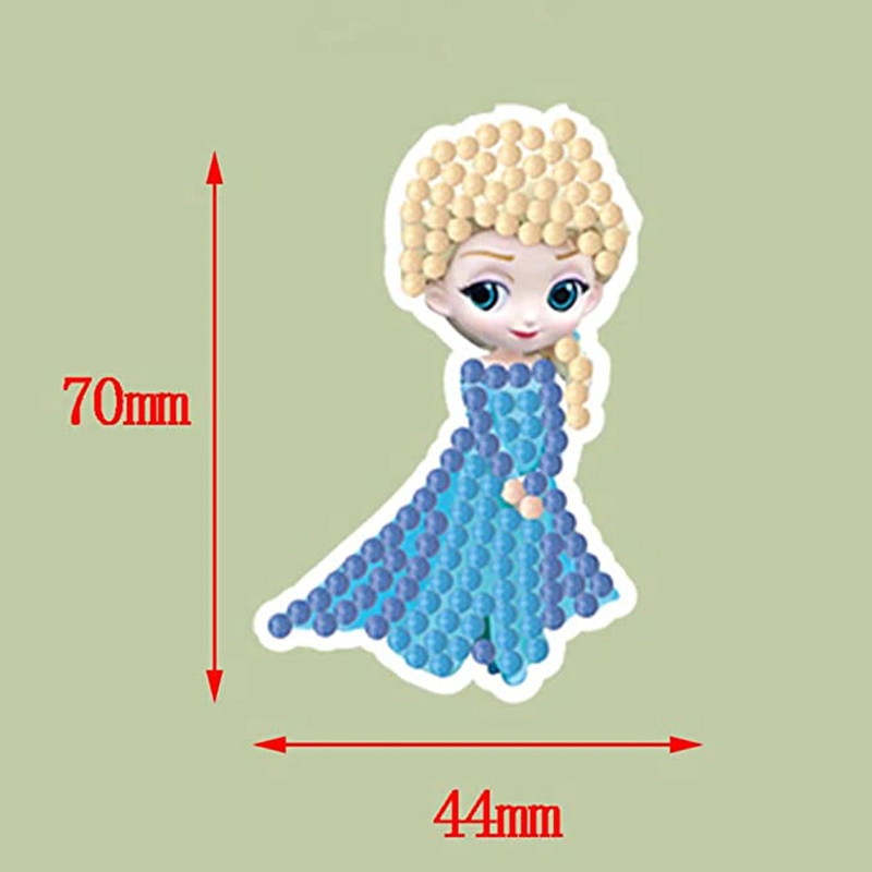 24 PCS 5D DIY Diamond Painting Stickers Kits for Kids, Cute Animals Handmade Digital Paint Rhinestone Mosaic Sticker Making for Children Art