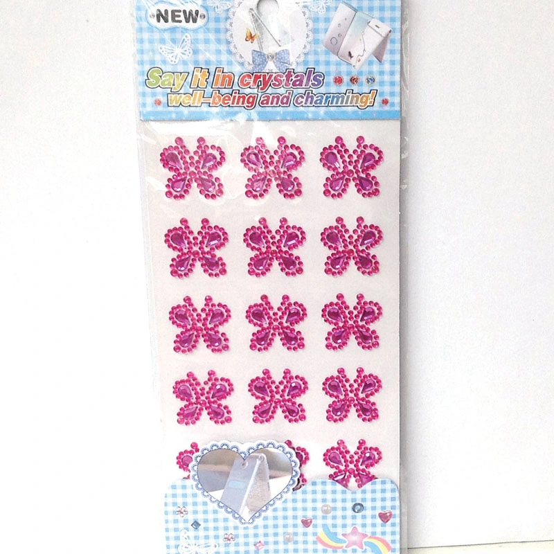 Butterfly Acrylic Crystal Diamond Stickers (sti078)