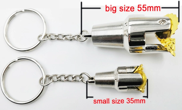 Petroleum Industry 3D Tricone Drilling Bit Pits Key Chain