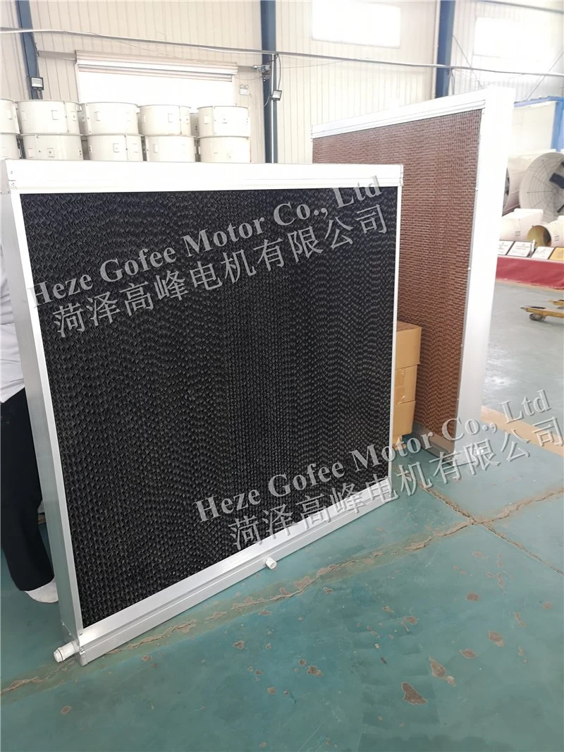 Evaporative Green Cooling Pad Customized Wet Curtain Brown Color 7090 5090poultry House Paper Cooling Pad