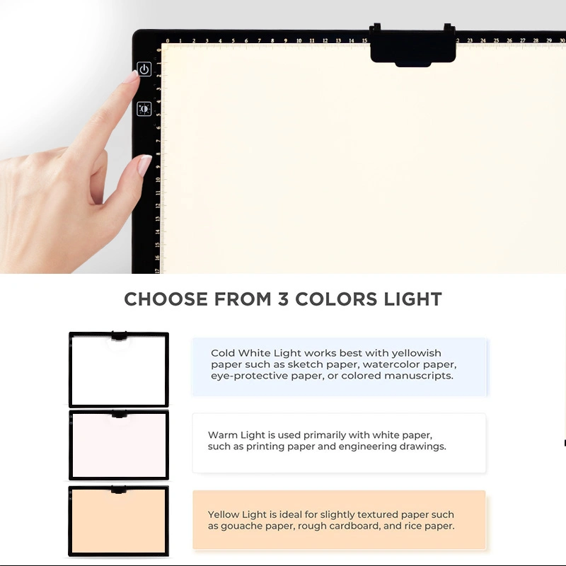 Battery A2, A3, A4, LED Tracing Light Board LED Light Pad with Stand