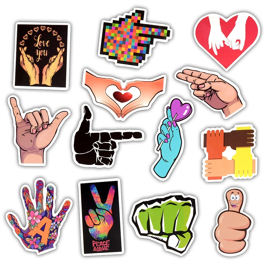 50PCS/Set Hand Skateboard Car Motorcycle Bicycle Luggage Scrapbook Waterproof Vinyl Stickers