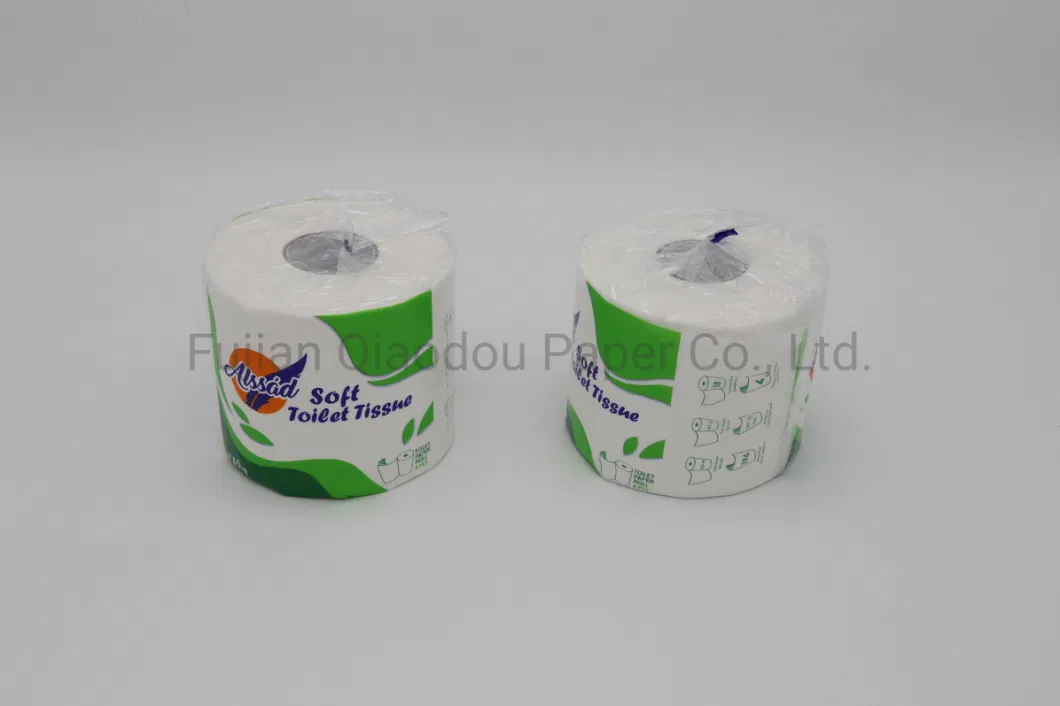 Qiaodou OEM Biodegradable Embossed No Fluorescent Soft Toilet Paper