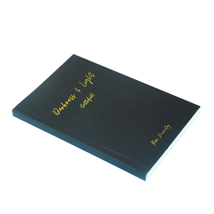 Customized Cost Effective Pure Nature Paper Poem Printing Book B&W Color Soft Cover Book with Hot Foil Stamping