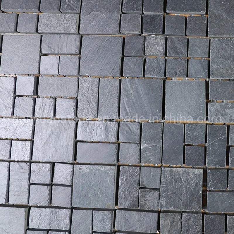 Mesh Rusty Slate Mosaic Tiles for Wall/Flooring