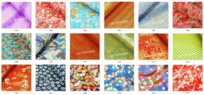 39X27cm Washi Scrapbook Printed Paper Yuzen Crafts Origami Gift Wrapping Paper