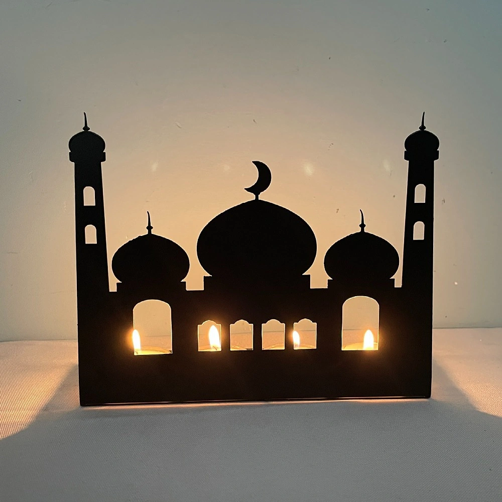 Castle Candlestick Home Decoration Eid Mubarak Festival Decoration Crafts for Ramadan