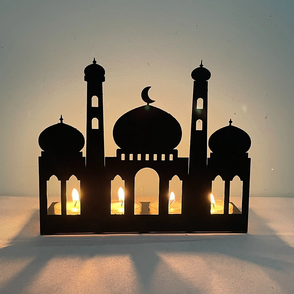 Castle Candlestick Home Decoration Eid Mubarak Festival Decoration Crafts for Ramadan