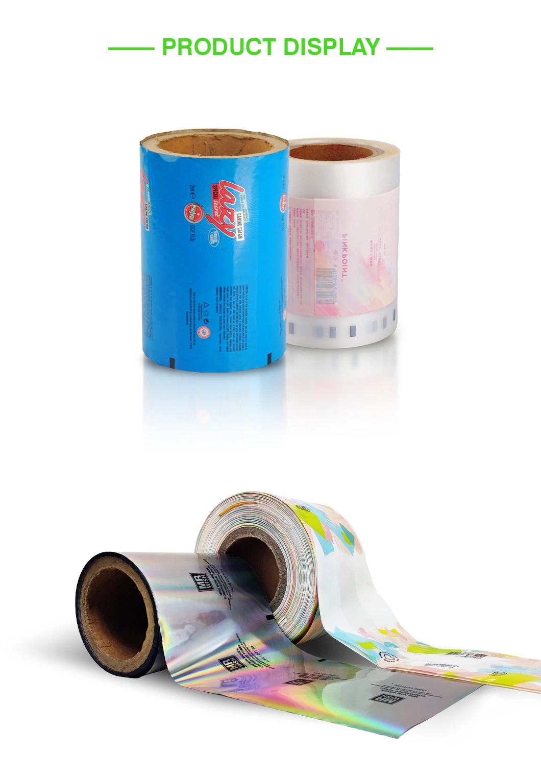 Customized Printing Aluminum Plated PE Food Grade Automatic Packaging Composite Roll Film