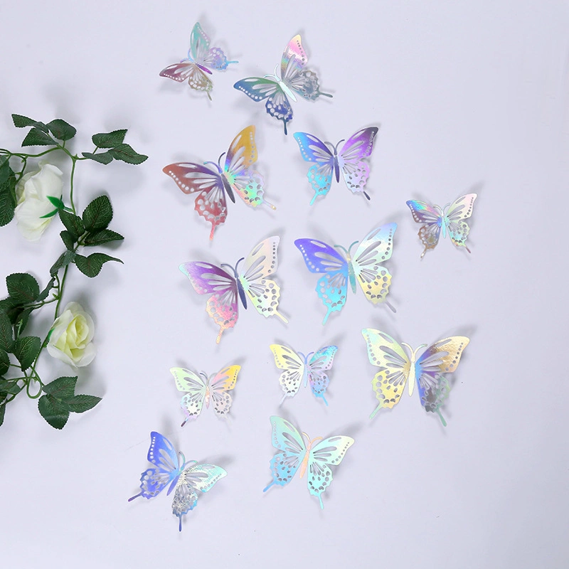 3D Hollow Butterflies Decorative Wall Stickers