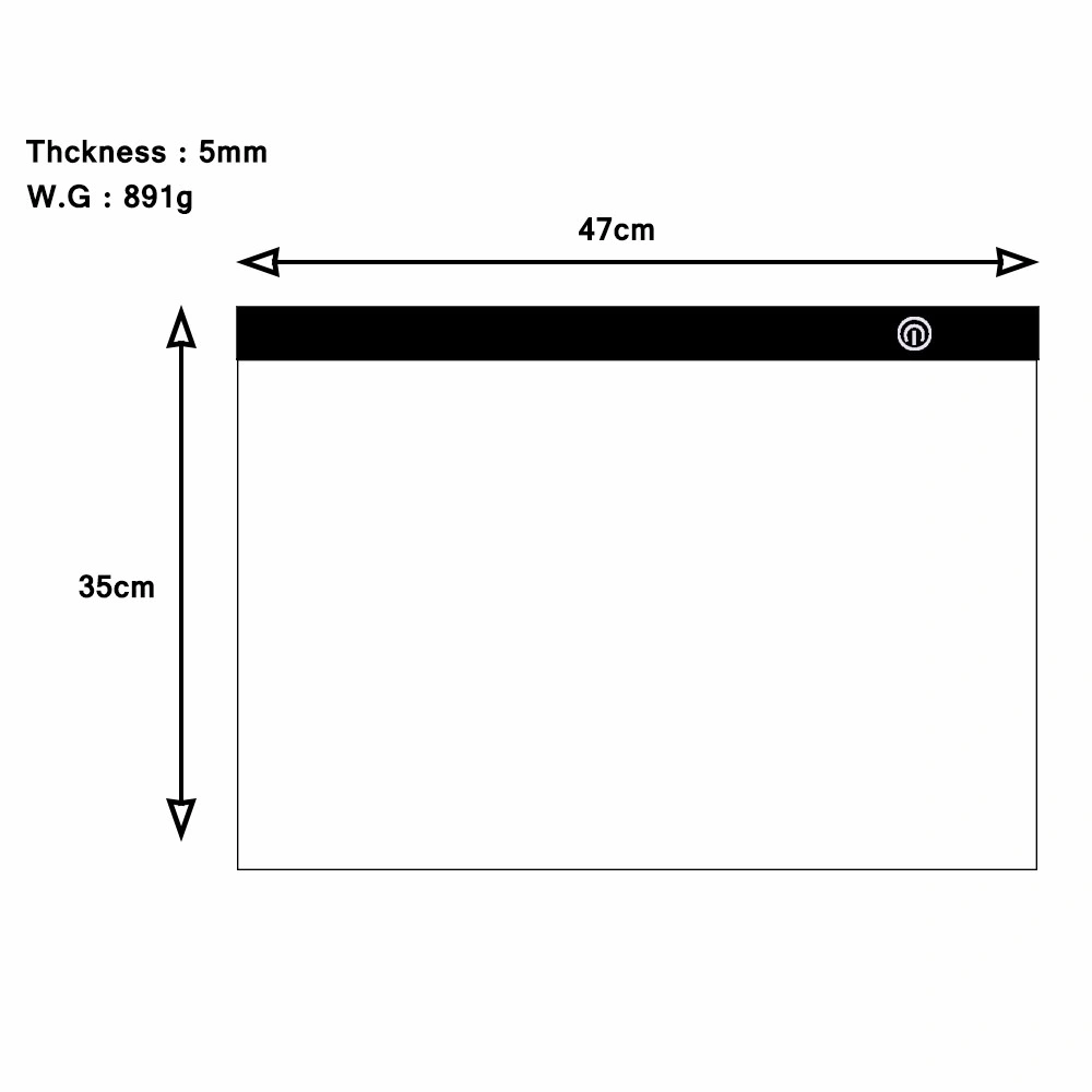 A4 Size Ultra-Thin Portable Tracer White LED Artcraft Tracing Pad Light Box