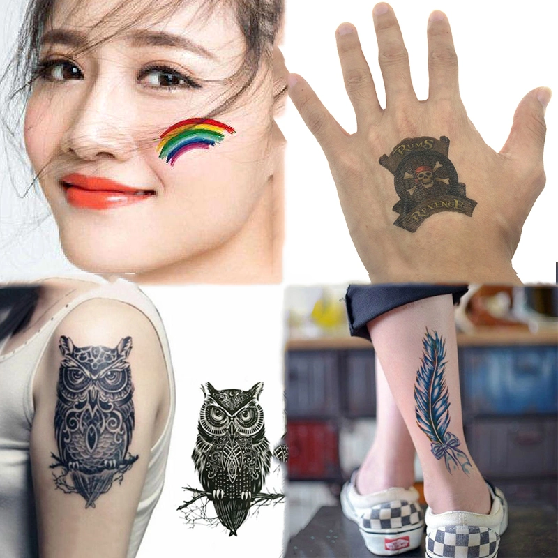 3D Flower Fg Long Term Sexy Butterfly Art Pigment Tattoo Sticker