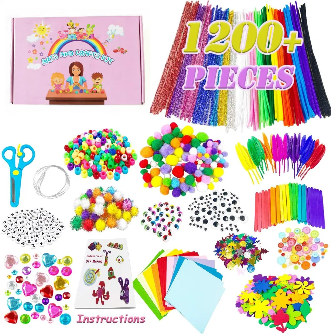 DIY Arts and Crafts Supplies Kit Craft Art Material Set for Kids