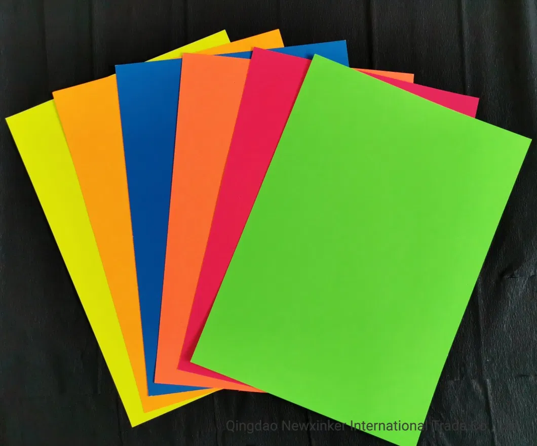 80GSM, 170GSM, 230GSM Fluorescent Neon Paper for DIY Handicraft