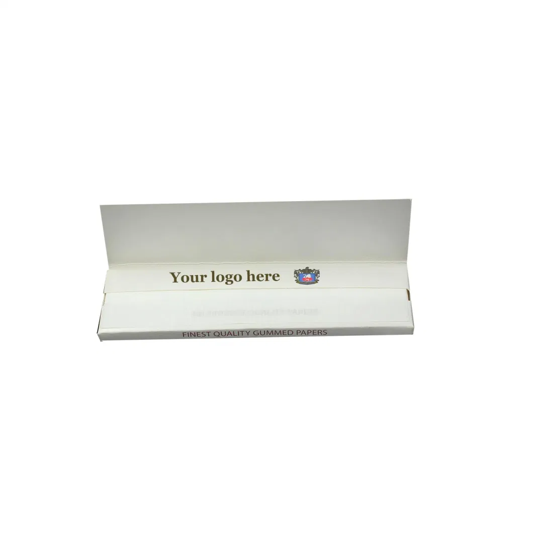 OEM King Size Medium Weight 20GSM Unbleached White Color Rolling Paper