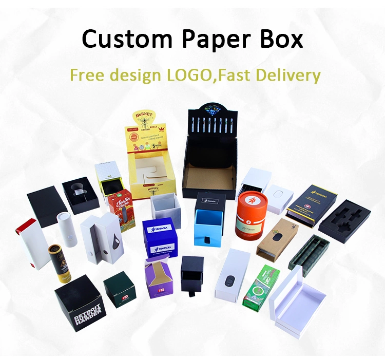 Custom Logo/Color/ Luxury Pre Roll Craft Paper Packing Box Paper Round Display Box