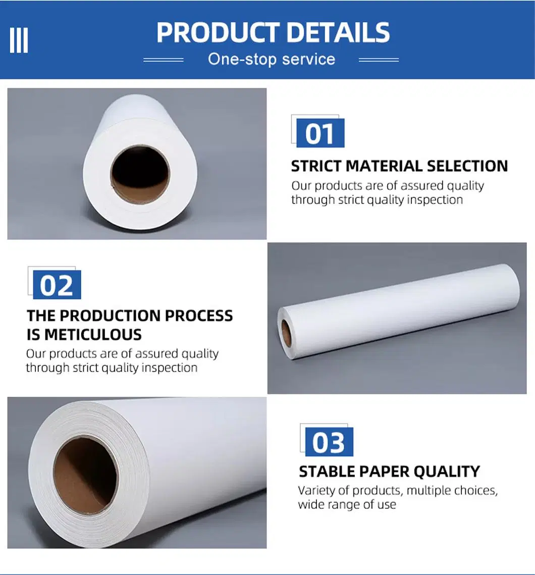 Sublimation Paper Roll Heat Transfer Paper for Any Epson Sawgrass Ricoh Inkjet Printer with Sublimation Ink for DIY T Shirt Mugs