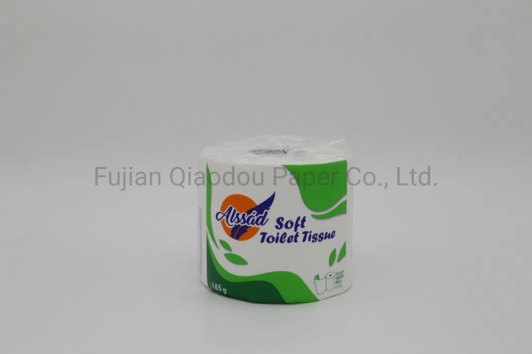 Qiaodou OEM Biodegradable Embossed No Fluorescent Soft Toilet Paper