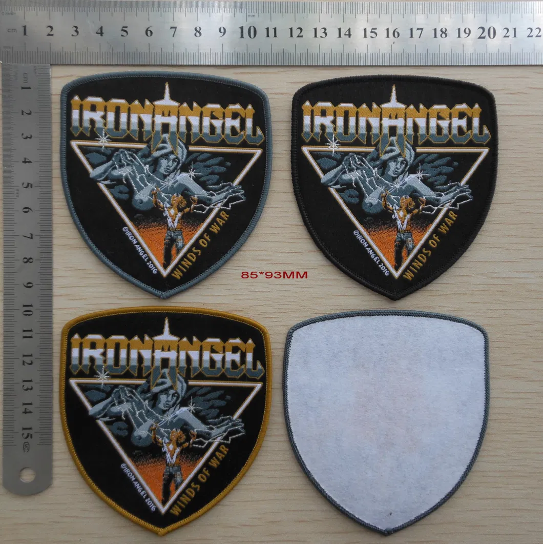 Custom Woven Badge with Paper Backing