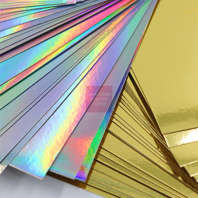 250g Color Metallic Cardstock Paper Craft Cardboard Art Projects Mirror Foil Mirror Cardstock