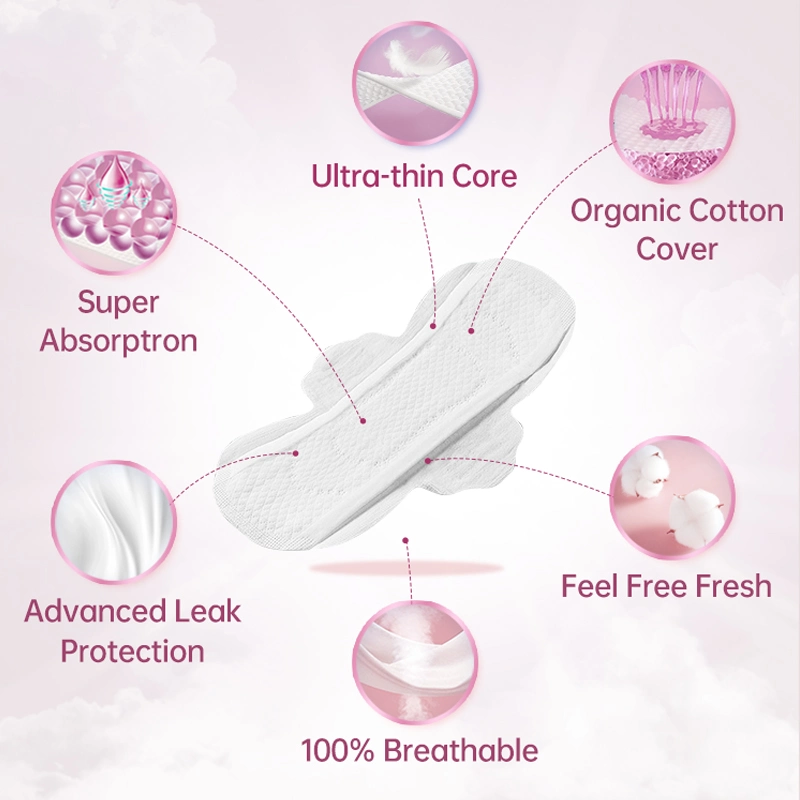 Disposable Premium Sensitive Ultra-Thin Feminine Menstrual Sanitary Pad