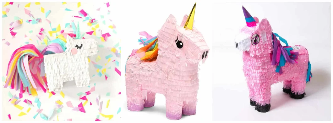 2021 New Arrivals Summer Outdoor Party Paper Decoration Adult Kid Unicorn Pinata