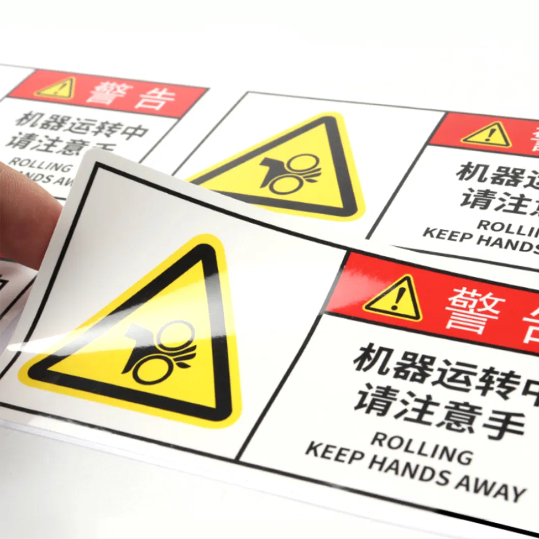 Premium Quality Personalized Easy Mounting Informative PVC Sticker for Aerospace Equipment