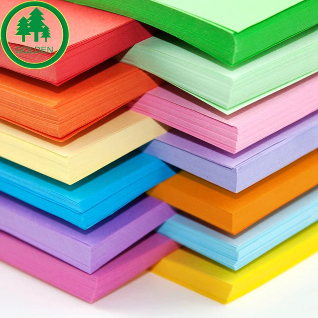 Cheap Direct Sale Bright Children DIY Scrapbook Paper A4 Size Colorful Cardstock Plain Colored Paper