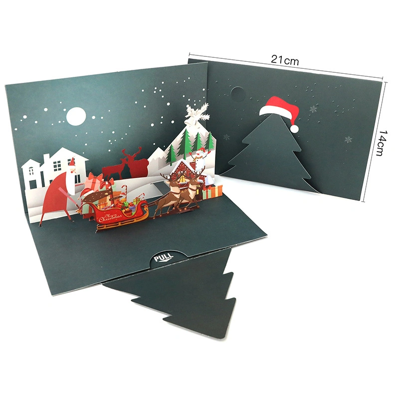 Wholesale 3D Pop up Christmas Holiday Greeting Cards Papercraft Gift