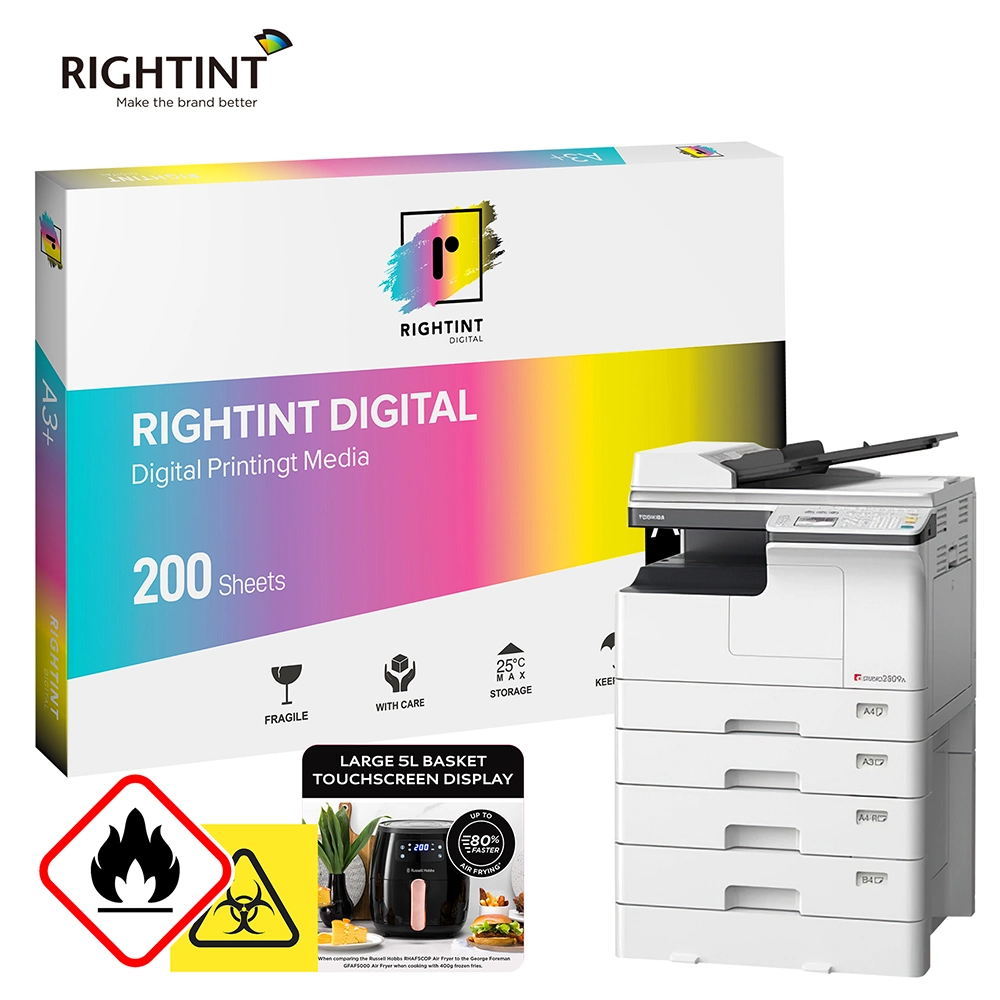 A3+Holographic Vinyl PET Rightint Carton A3, A3+, OEM paper products hologram sticker