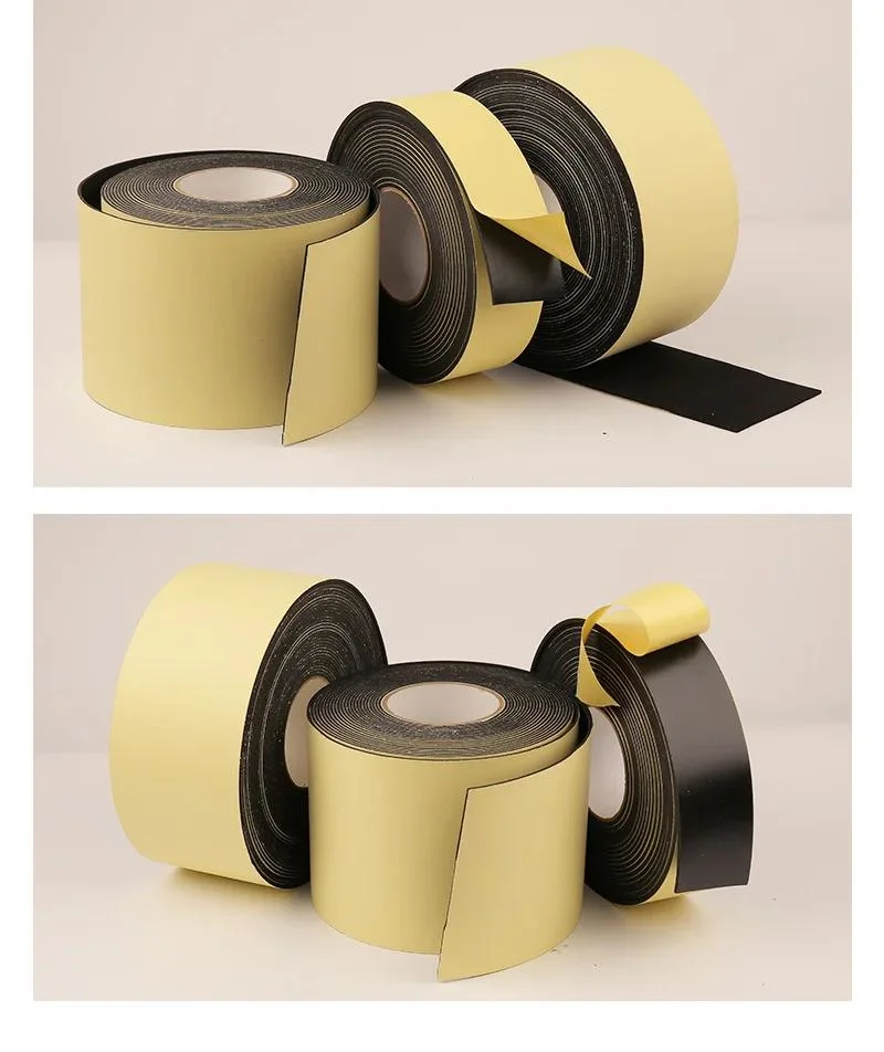 Black Single Sided EVA Foam Tape Shock Absorbing Tape Pad