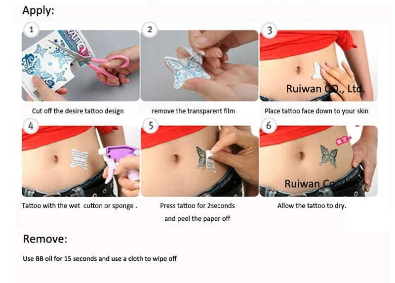 Temporary Body Tattoo Stickers for Kids (cg012)